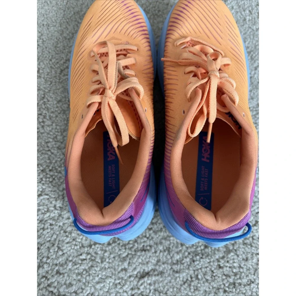 Hoka One One Rincon 3 Womens Running Shoes 1119396 MOCY Orange US 8B